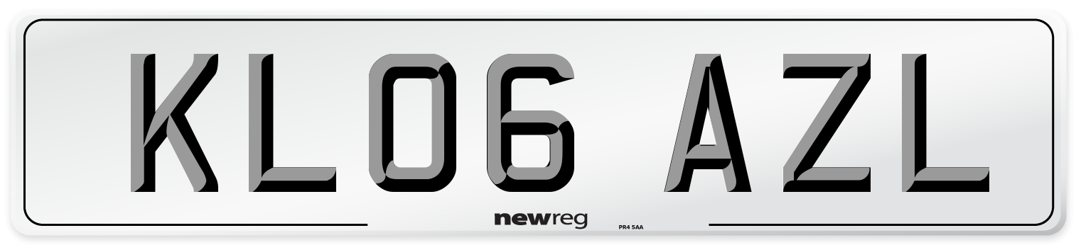KL06 AZL Number Plate from New Reg